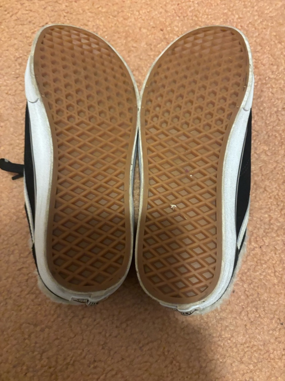 Vans Black  sherpaFaux-Fur Lined Skate Shoes - Picture 4 of 5
